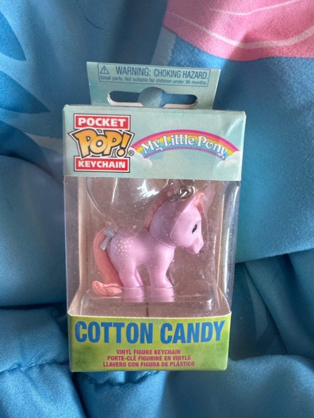 Funko pop- My Little Pony Cotton Candy Keychain - Pink with Light Pink Mane